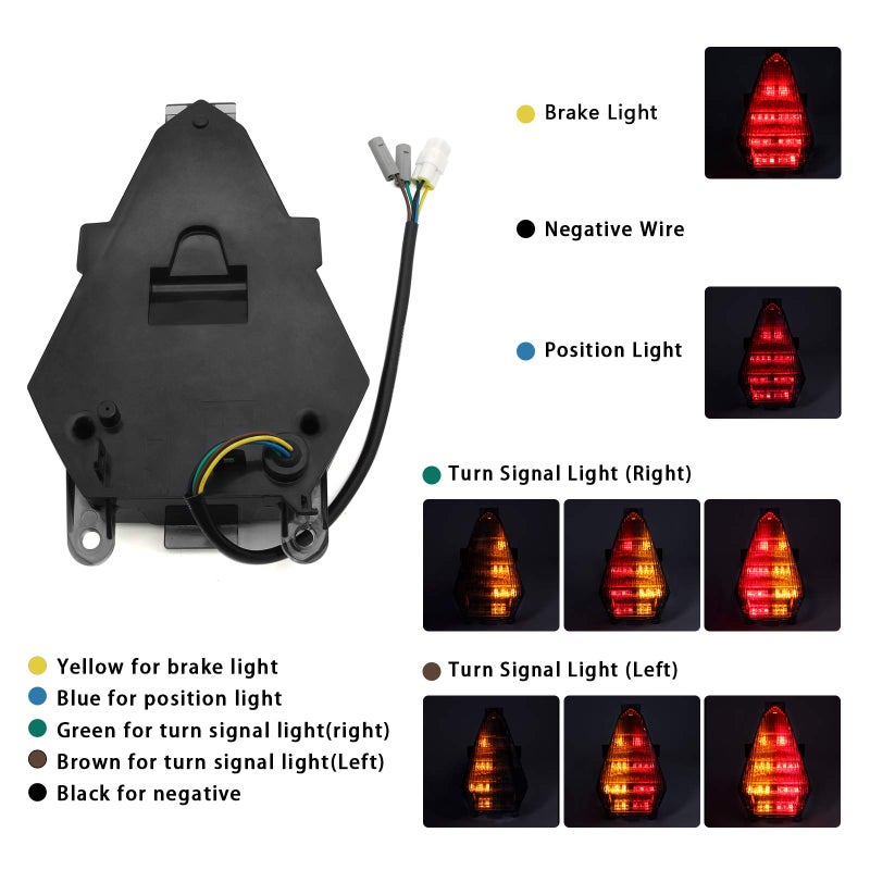 MFC PRO Tail light Integrated Rear Brake Stop Tail Light With Turn Signal Lamp for Yamaha YZF-R6 2008-2016ï¼ˆOEM Part Numberâ€Žï¼š905-6349Dï¼‰ - Image 5